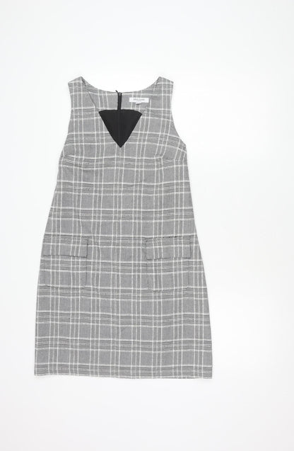 Great Plains Women's Grey Plaid Sheath Dress Size 8