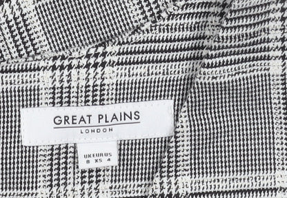 Great Plains Women's Grey Plaid Sheath Dress Size 8