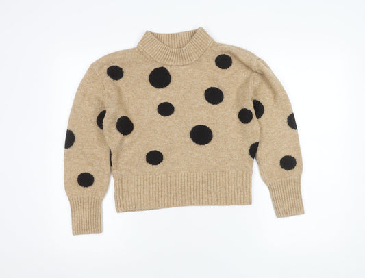 Womens UK Size S Marks and Spencer Beige Pullover Jumper