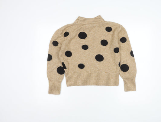 Womens UK Size S Marks and Spencer Beige Pullover Jumper