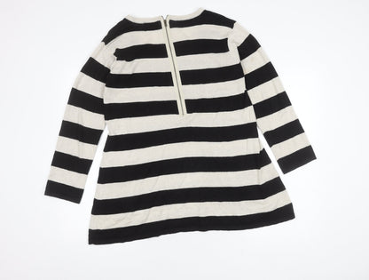 Masai Women's Black Stripe Tunic Jumper, Size S