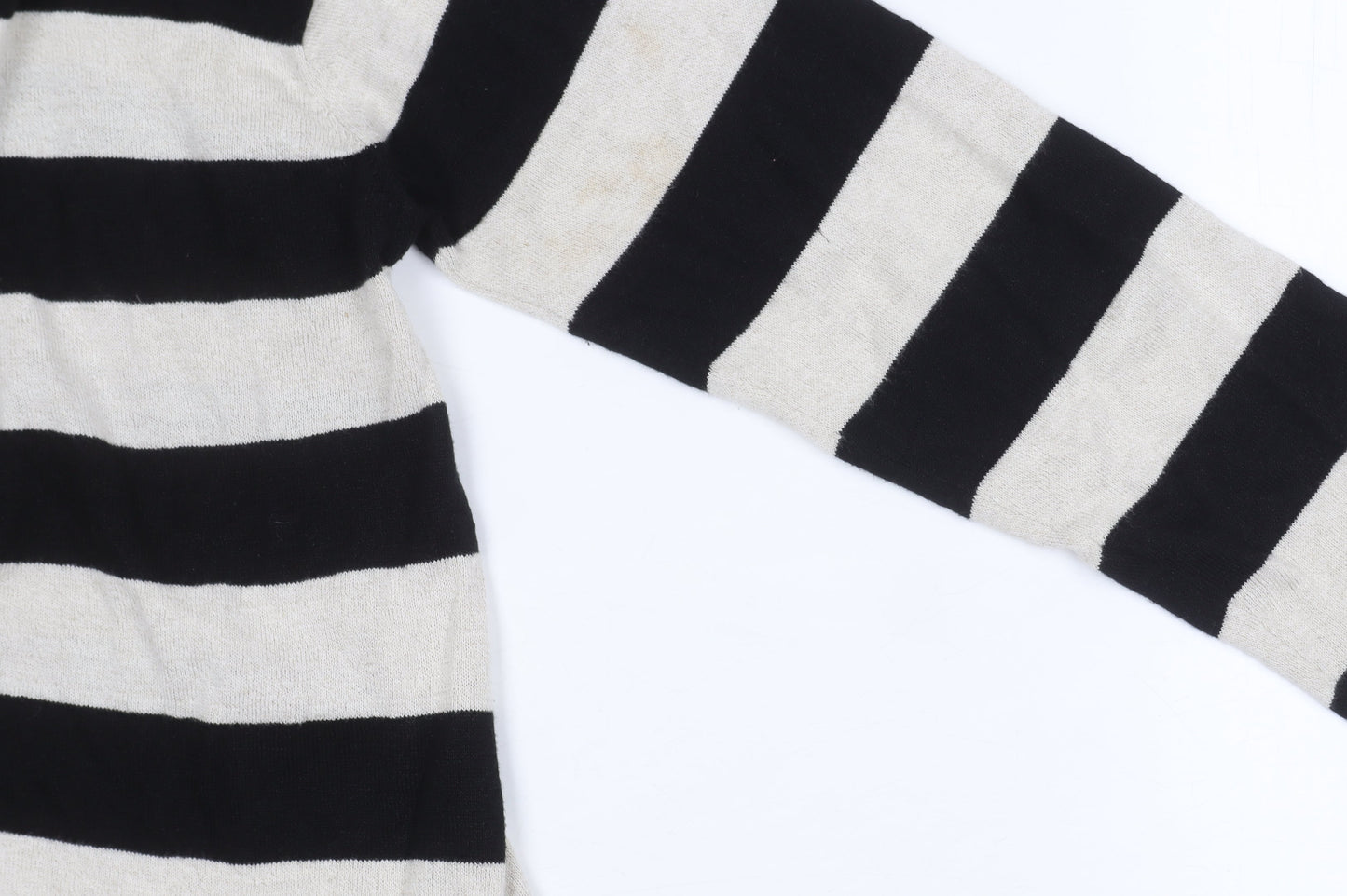 Masai Women's Black Stripe Tunic Jumper, Size S
