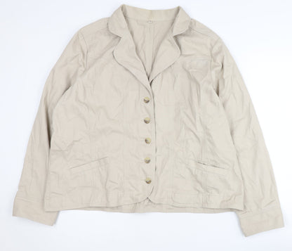 EWM Beige Women's Blazer Size 20