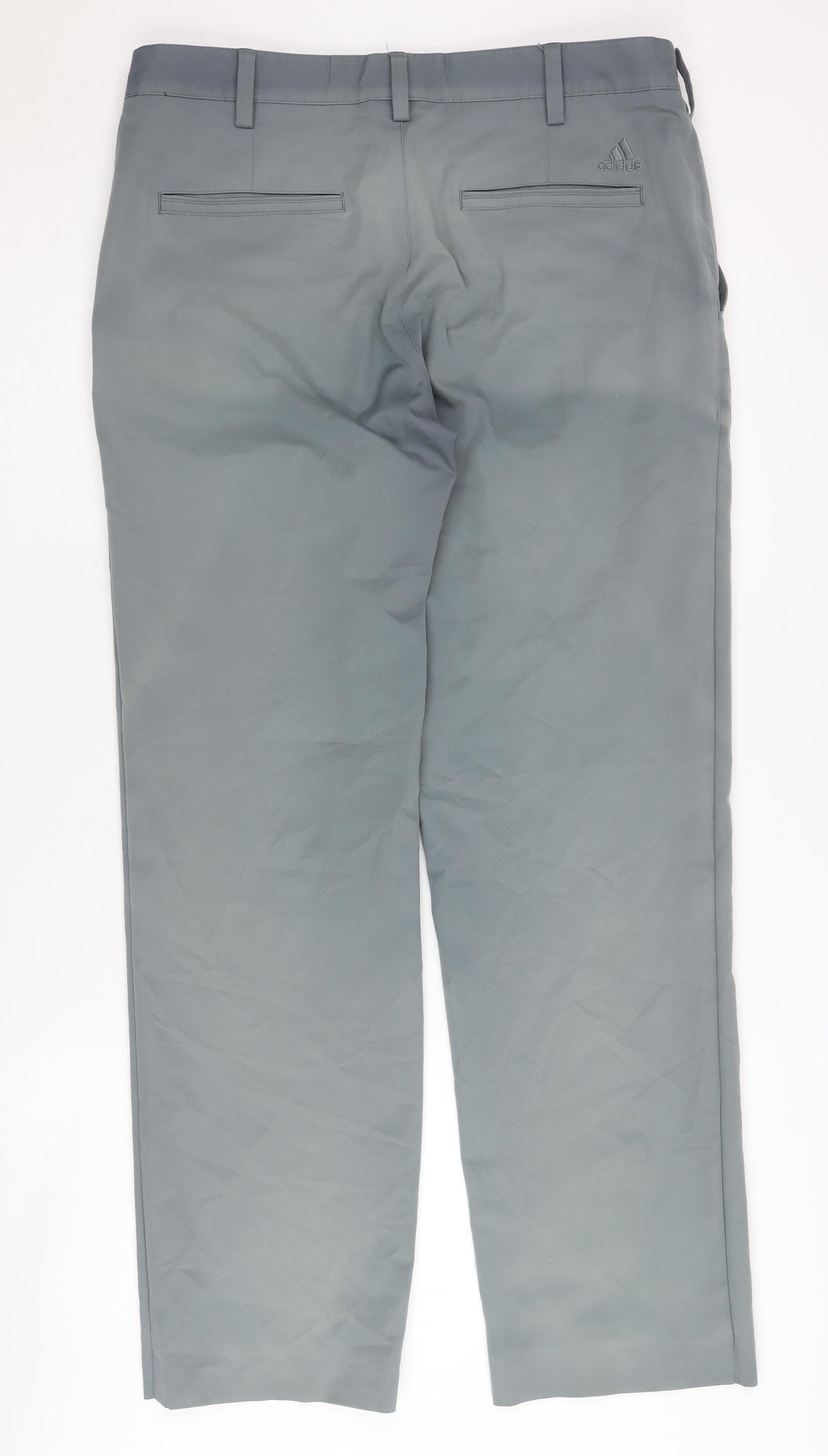 Adidas Men's Grey Chino Trousers 32X32