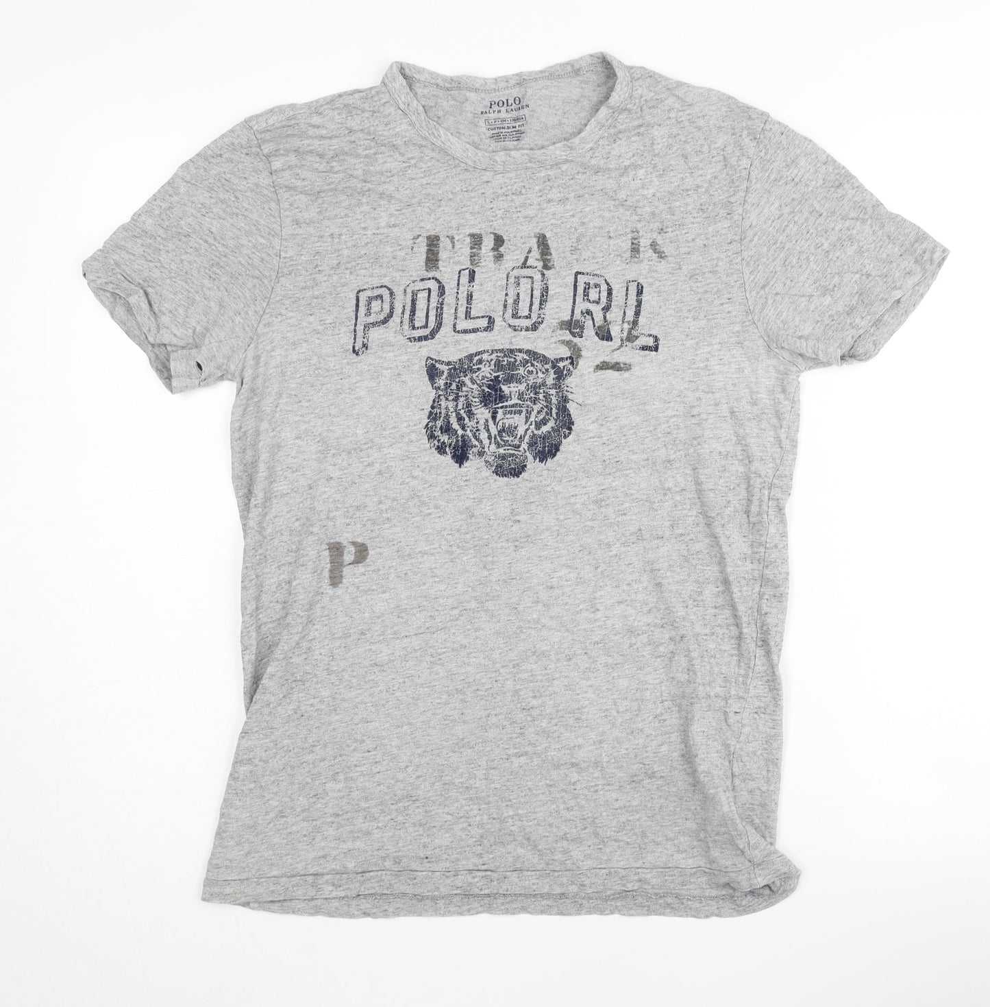 Polo Ralph Lauren Men's Grey Animal Graphic T-Shirt S