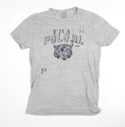 Polo Ralph Lauren Men's Grey Animal Graphic T-Shirt S