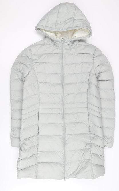 Baleno Women's White Puffer Jacket Size 14 Winter Hooded