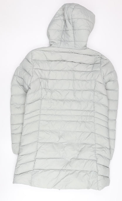 Baleno Women's White Puffer Jacket Size 14 Winter Hooded