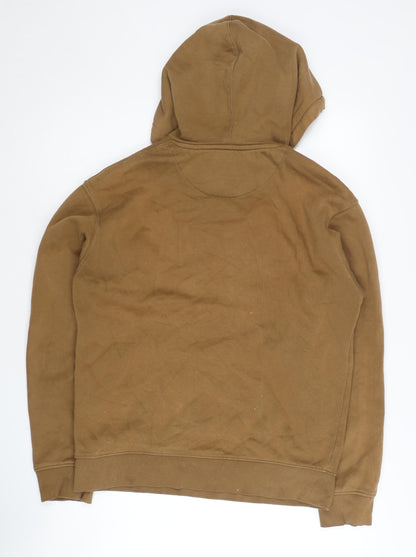 Mens UK Size S JACK & JONES Brown Pullover Hoodie