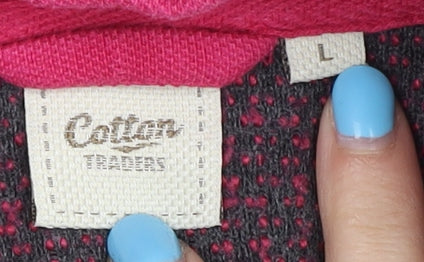 Cotton Traders Women's Pink Wool Waistcoat Size L