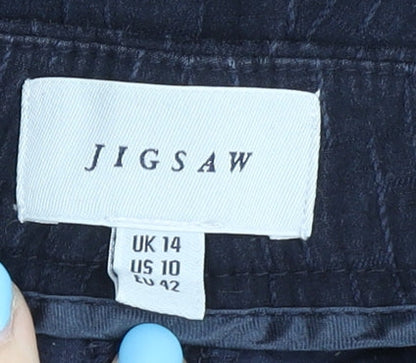 Womens UK Size 14 Jigsaw   Black Trousers