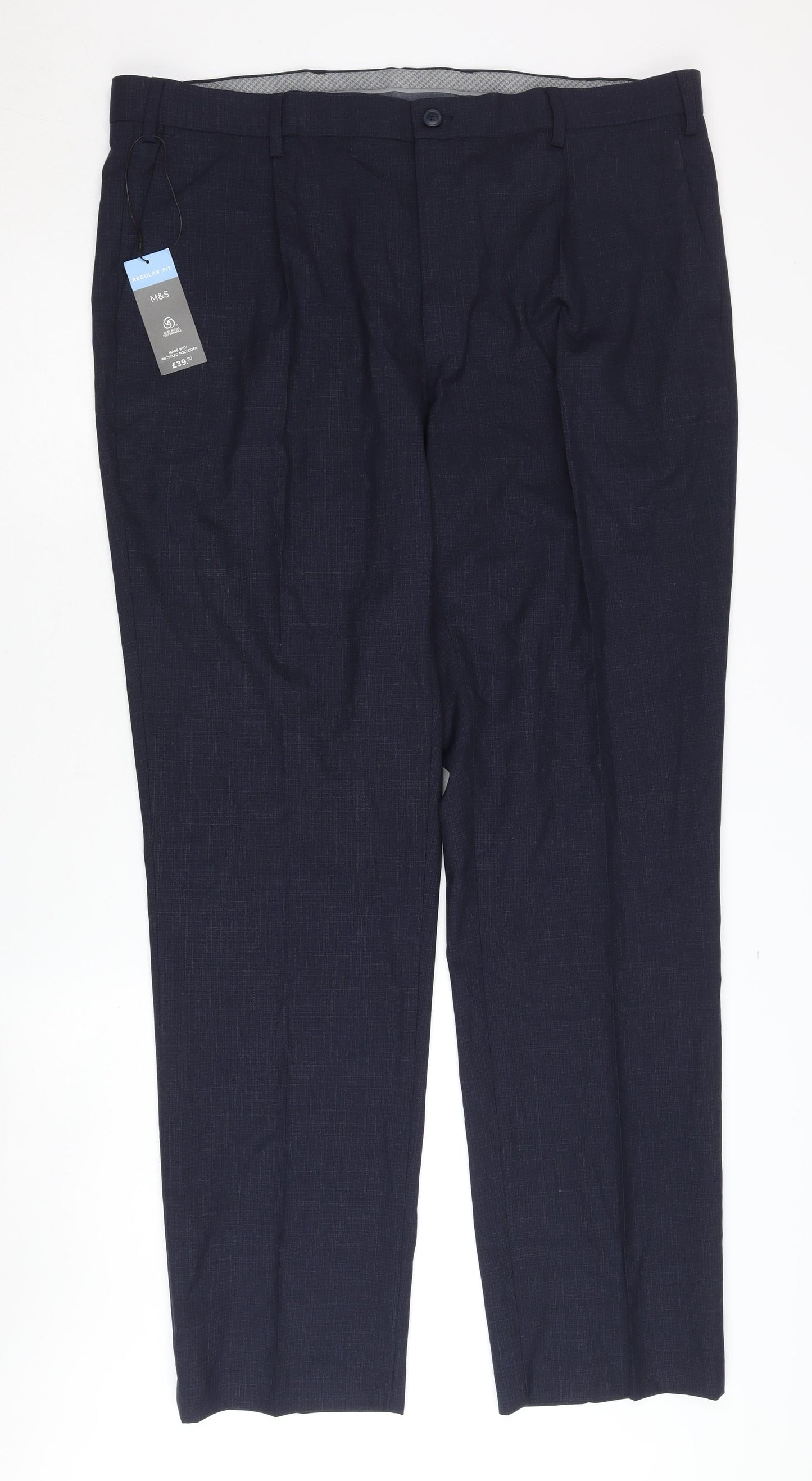 Marks and Spencer Men's Blue Dress Pants - Size 40
