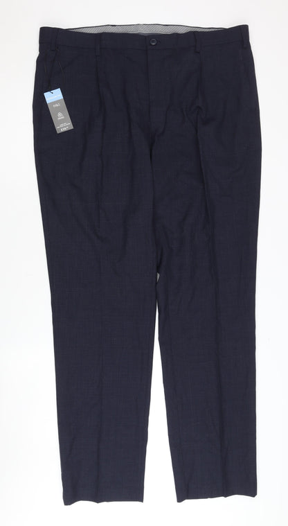 Marks and Spencer Men's Blue Dress Pants - Size 40