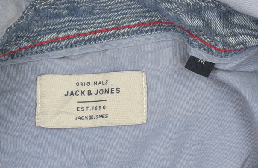 Jack & Jones Men's Blue M Long Sleeve Button-Up Shirt