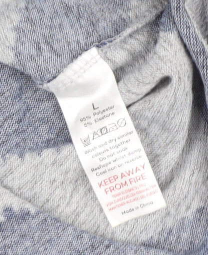 Womens UK Size L Bonmarché Blue Full Zip Jumper