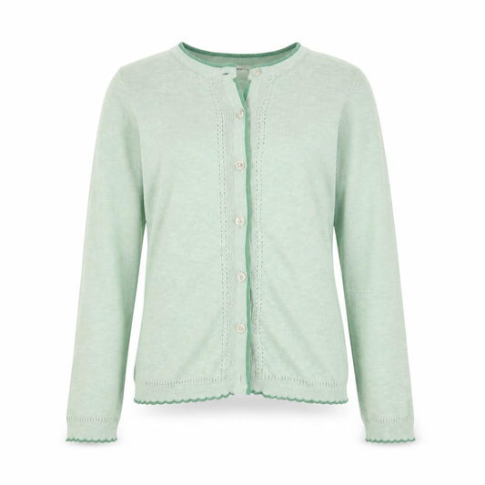 White Stuff Girls Green Cotton Cardigan - 9-10 Years