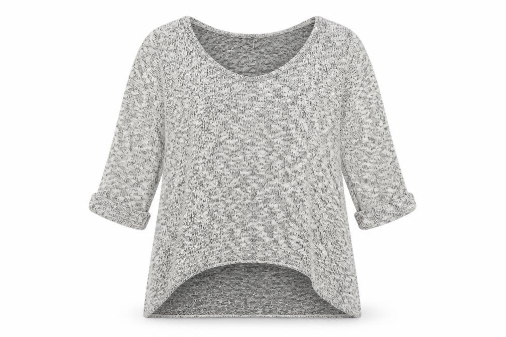 Womens UK Size S Sparkle & Fade Grey Pullover Jumper