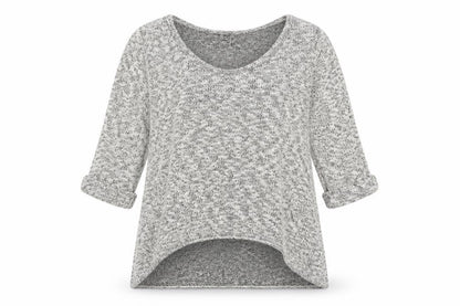 Womens UK Size S Sparkle & Fade Grey Pullover Jumper