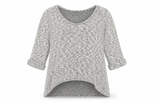Womens UK Size S Sparkle & Fade Grey Pullover Jumper