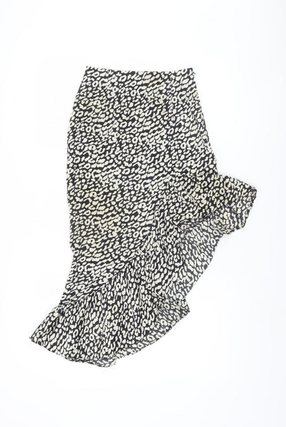 NAANAA Women's Animal Print Midi Skirt Size 6