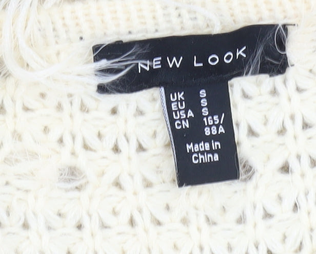 Womens UK Size S New Look Grey Cardigan Jumper