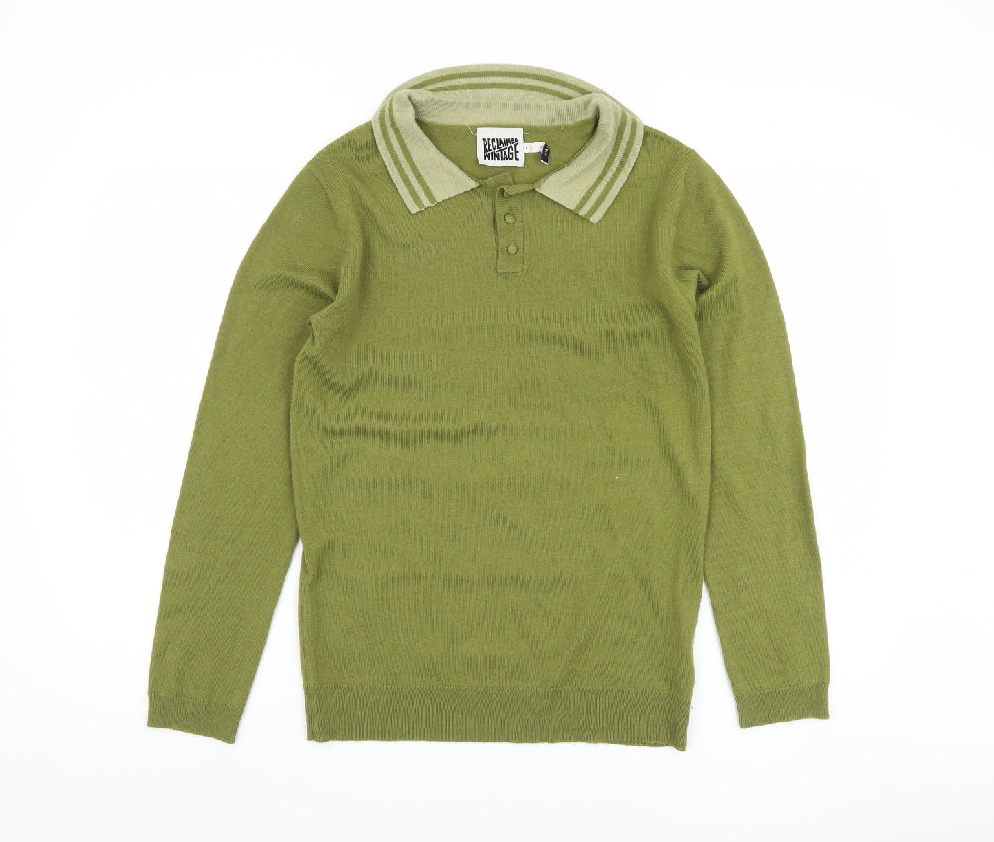 Womens UK Size S Reclaimed Vintage Green Jumper Jumper