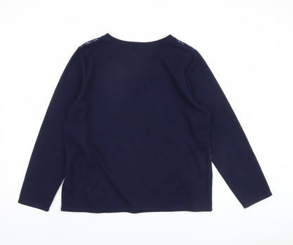 Womens UK Size 16 Marks and Spencer Blue Pullover Jumper