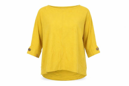 Womens UK Size M Monsoon Yellow Tunic Jumper