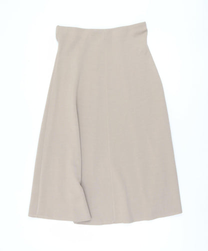 Bonmarché Women Beige Knit Skirt Size 12 Button Accents