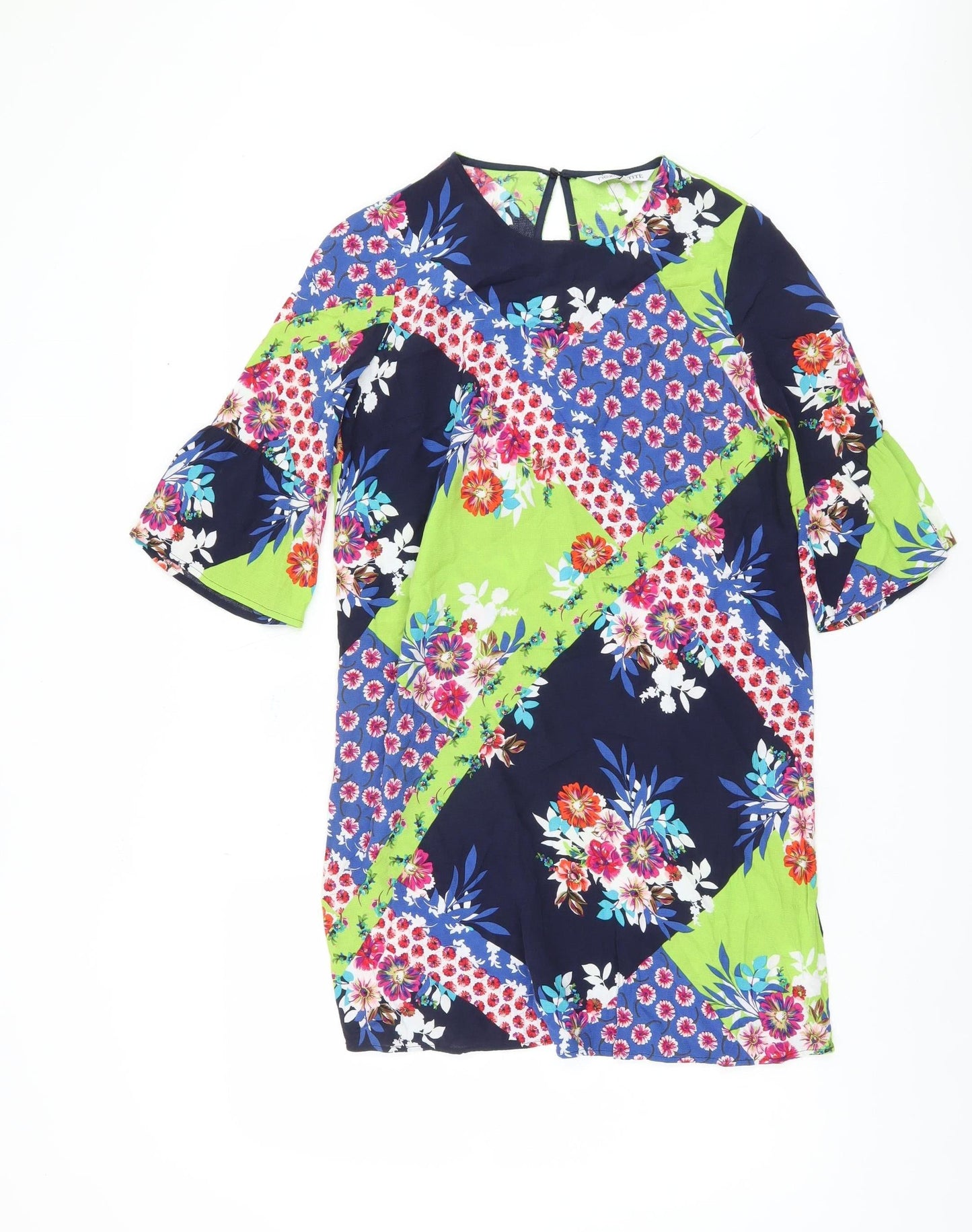 Next Women's Multicoloured Floral Shift Dress, Size 8