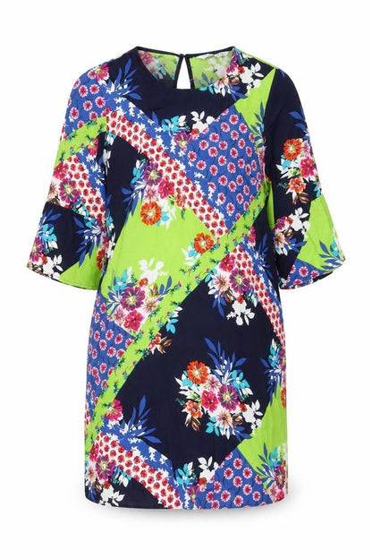 Next Women's Multicoloured Floral Shift Dress, Size 8