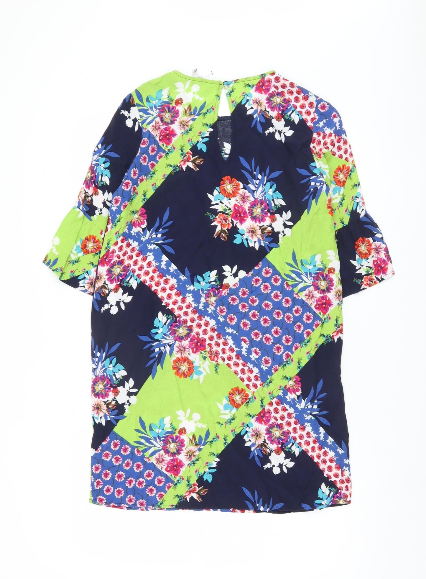 Next Women's Multicoloured Floral Shift Dress, Size 8