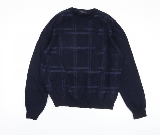 Marks and Spencer Men's Blue L Pullover Jumper