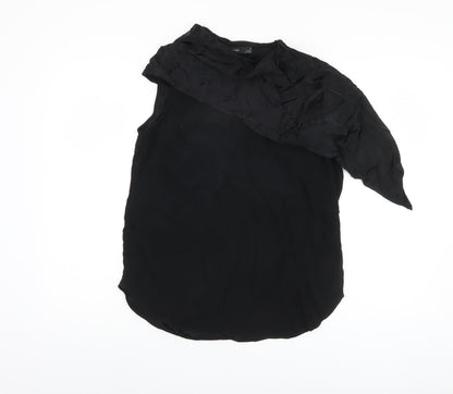 Womens UK Size 10 Marks and Spencer Black Basic Blouse