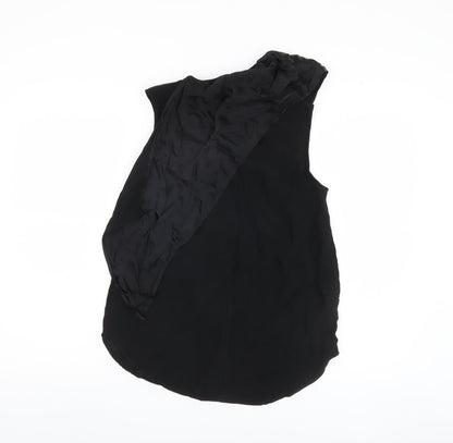 Womens UK Size 10 Marks and Spencer Black Basic Blouse