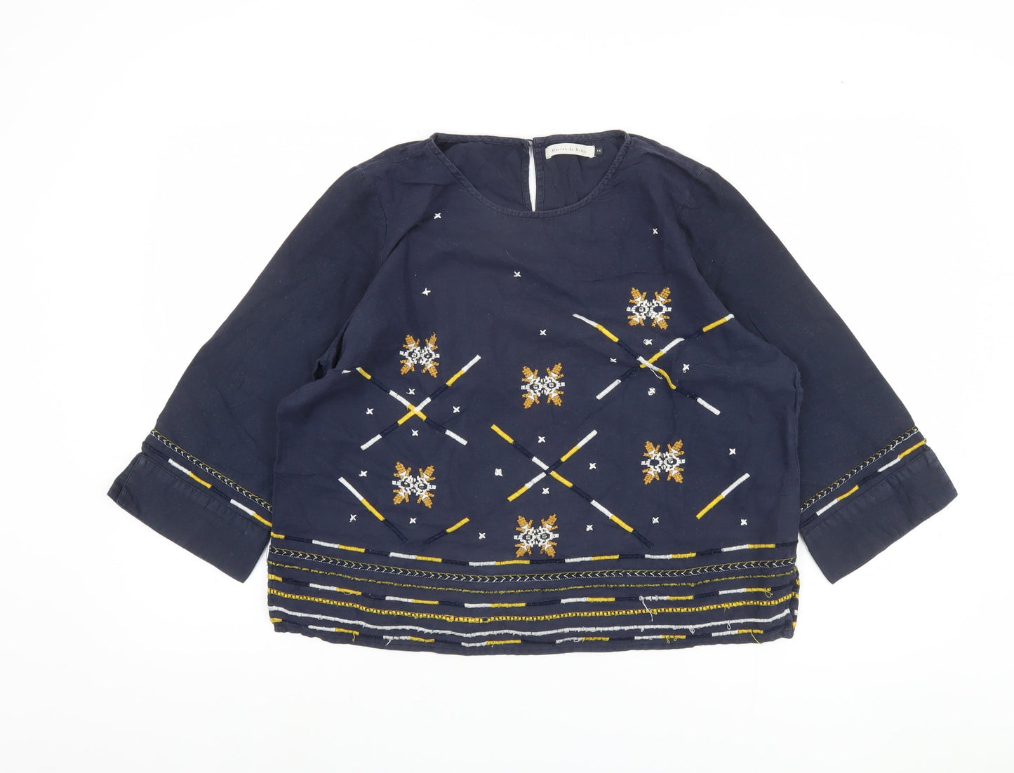 Womens UK Size 14 Maison de Nimes Blue  Blouse