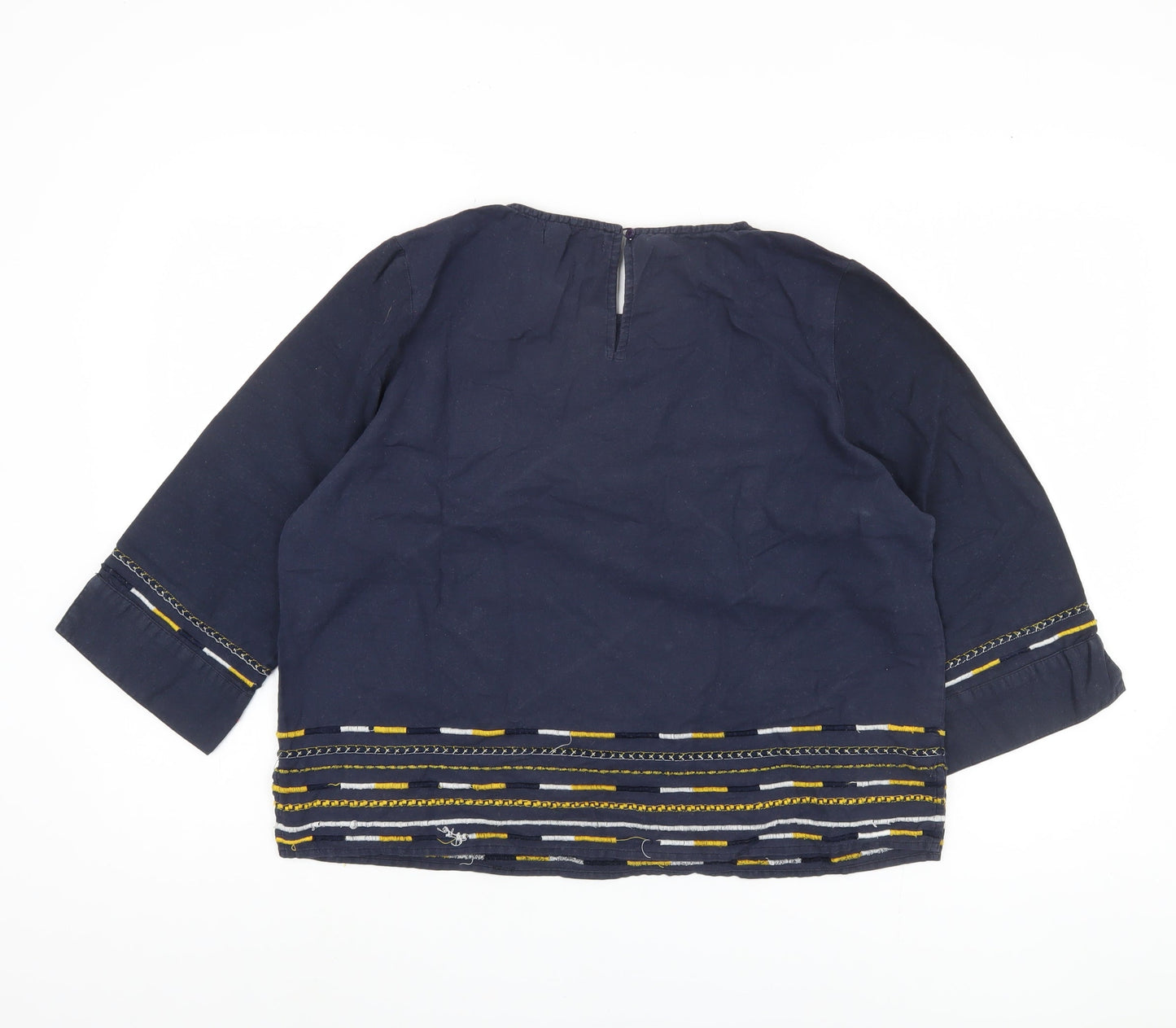 Womens UK Size 14 Maison de Nimes Blue  Blouse
