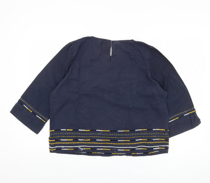 Womens UK Size 14 Maison de Nimes Blue  Blouse