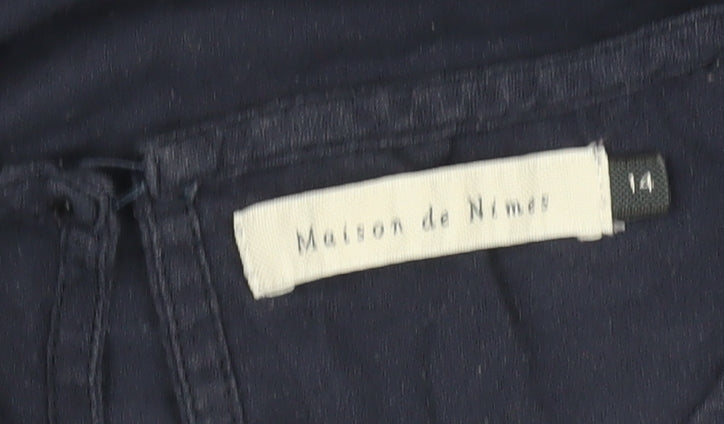 Womens UK Size 14 Maison de Nimes Blue  Blouse