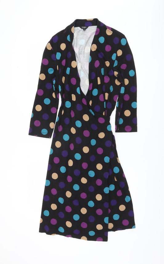 Hobbs Women's Black Polka Dot Dress Size 12