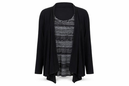 Mamas & Papas Women's Black Blouse UK 12 Long Sleeve