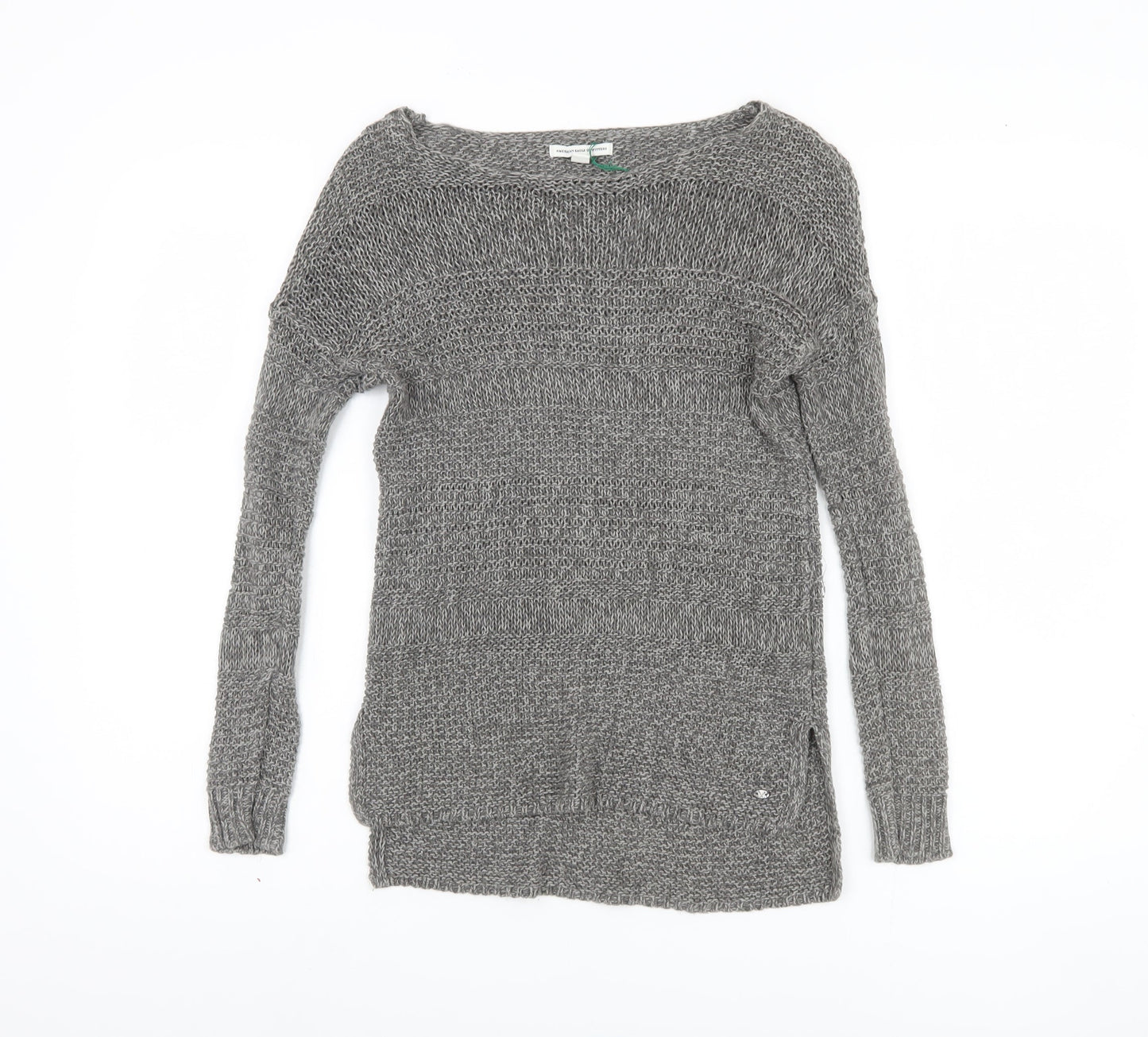 Womens UK Size XS American Eagle Outfitters Grey Pullover Jumper