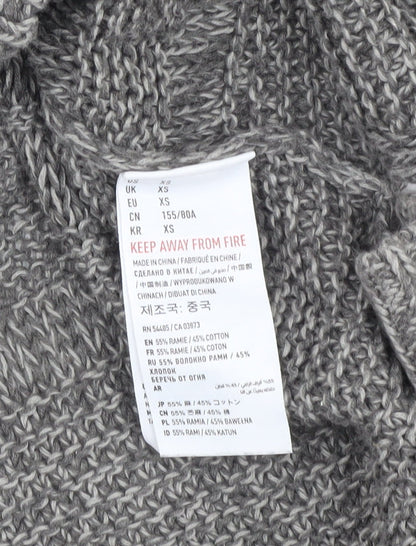 Womens UK Size XS American Eagle Outfitters Grey Pullover Jumper