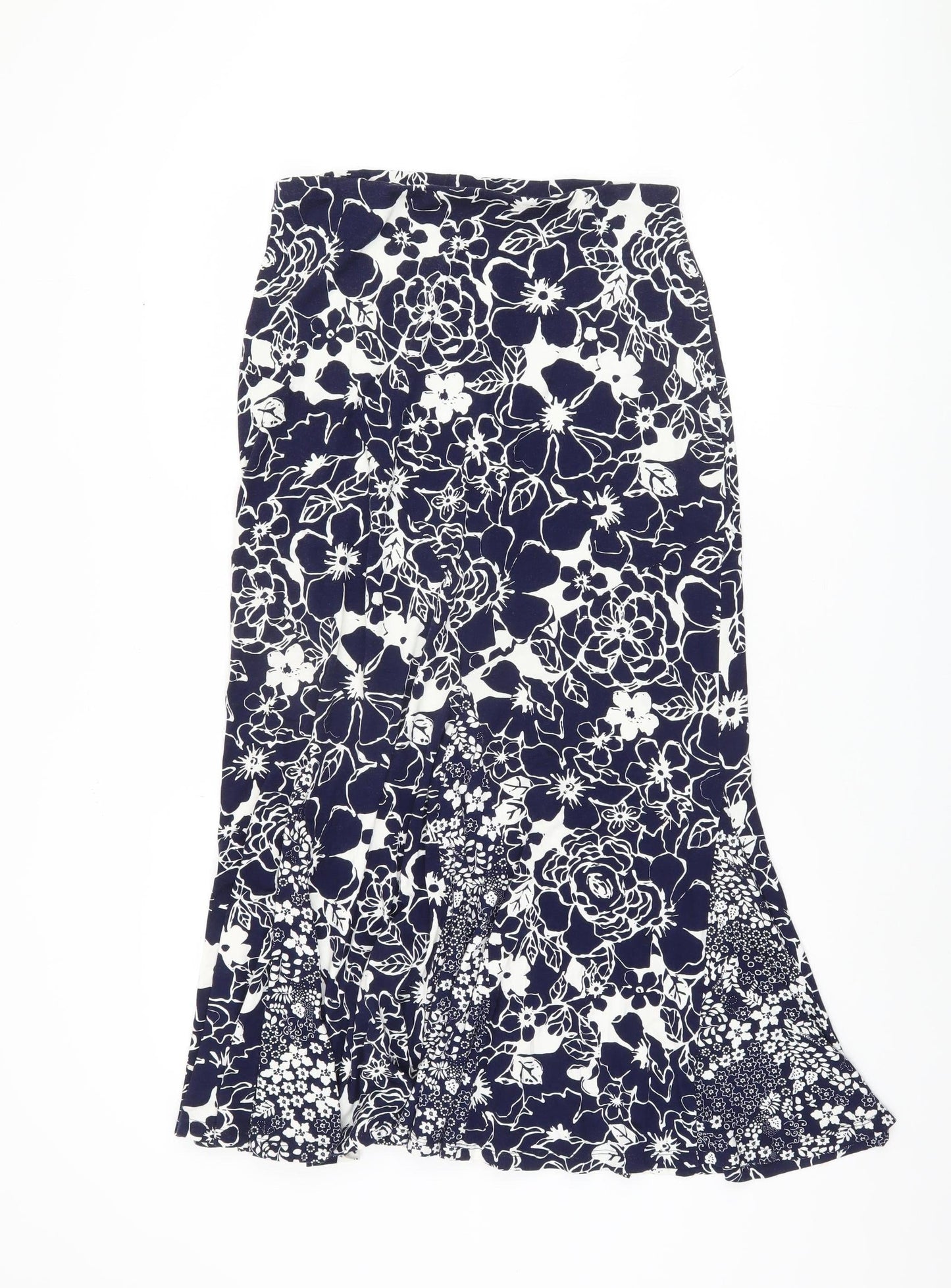 Marks and Spencer Women’s Blue Floral Midi Skirt