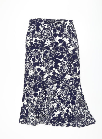 Marks and Spencer Women’s Blue Floral Midi Skirt