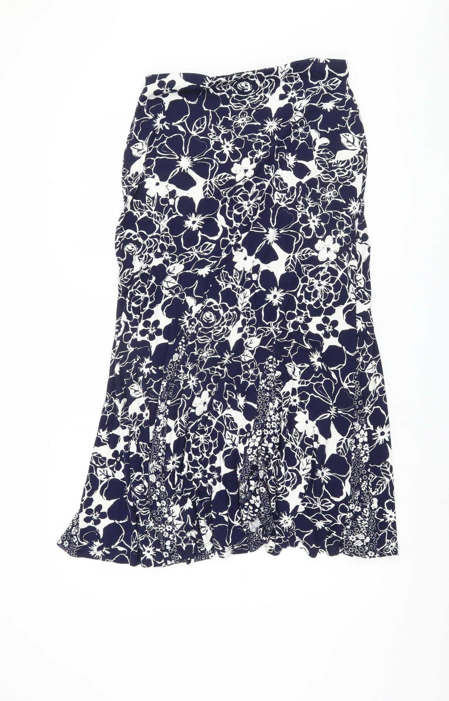 Marks and Spencer Women’s Blue Floral Midi Skirt