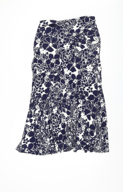 Marks and Spencer Women’s Blue Floral Midi Skirt