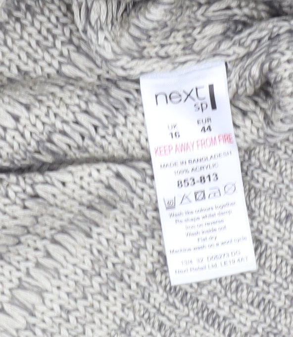 Womens UK Size 16 NEXT Grey Pullover Jumper