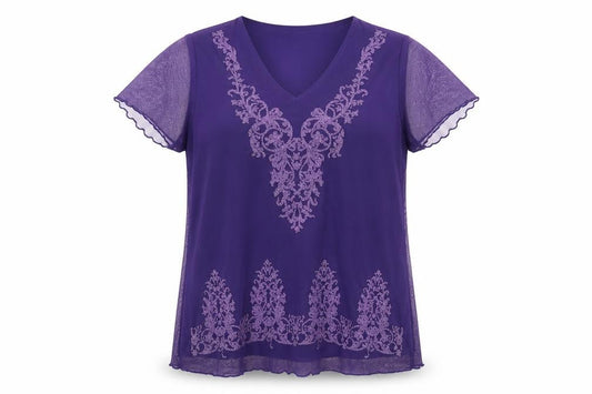 Womens UK Size 16 Julipa Purple Basic Blouse