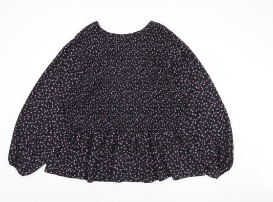 Womens UK Size 26 Simply Be Black Basic Blouse